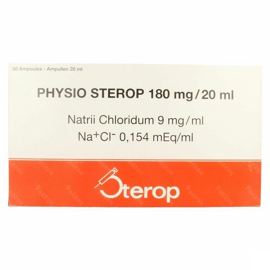 Sterop Physio 180mg/20ml 50 Ampullen