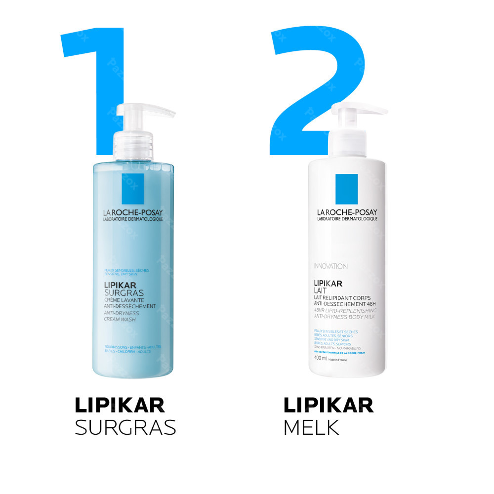 La Roche-Posay Lipikar Surgras Douchecrème tegen Uitdroging 400ml