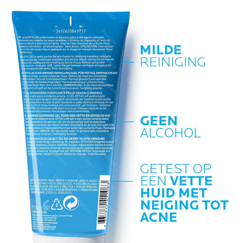 La Roche-Posay Effaclar Zuiverende Schuimgel 200ml 