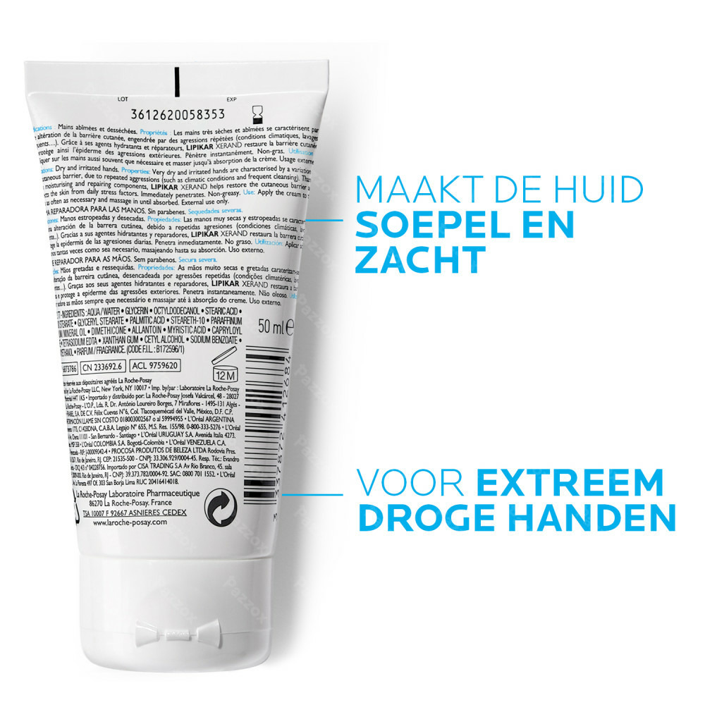 La Roche-Posay Lipikar Xerand Herstellende Handcrème 50ml