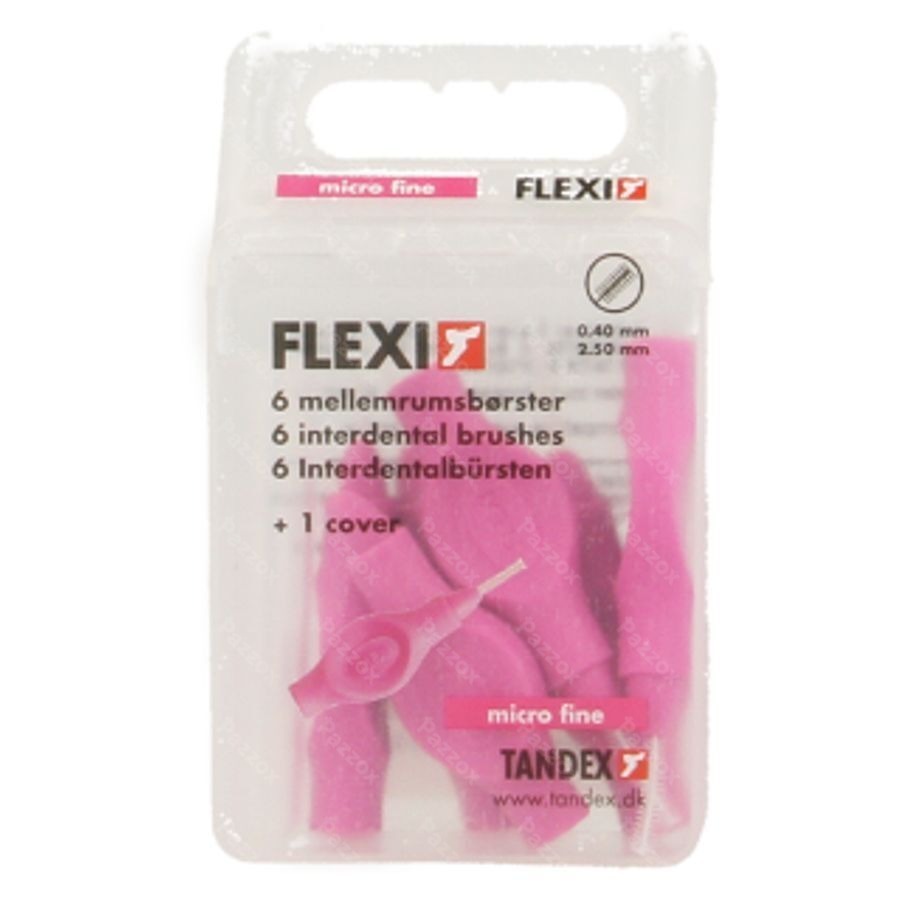 Flexi Fuchsia Borsteltje Micro Fine Interdentaal 6