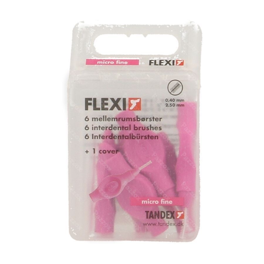 Flexi Fuchsia Borsteltje Micro Fine Interdentaal 6