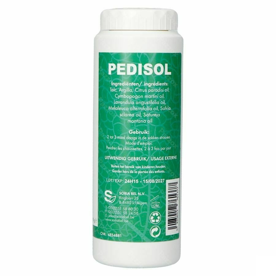 Soria Pedisol Pdr Voeten Strooibus 100g