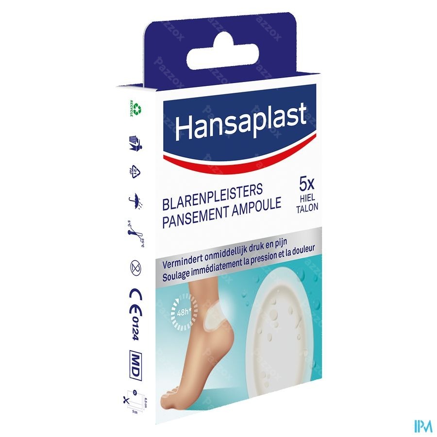 Hansaplast Blaarpleisters 5 Grote Pleisters