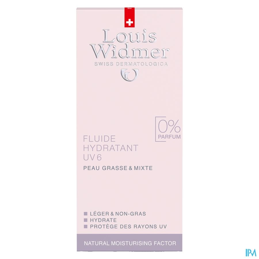 Louis Widmer Hydraterende Fluide UV6 Zonder Parfum 50ml