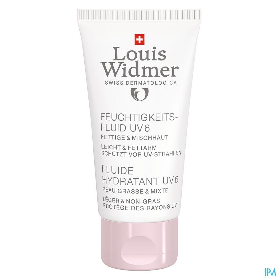 Louis Widmer Hydraterende Fluide UV6 Zonder Parfum 50ml