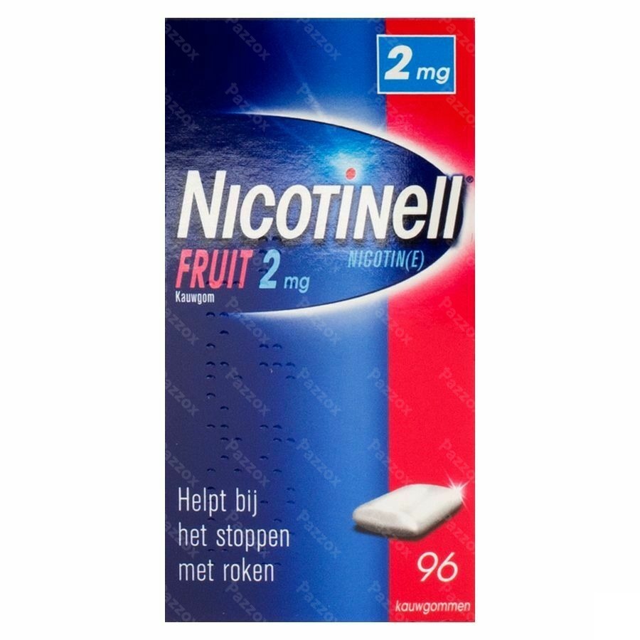 Nicotinell Fruit 2 mg 96 kauwgommen