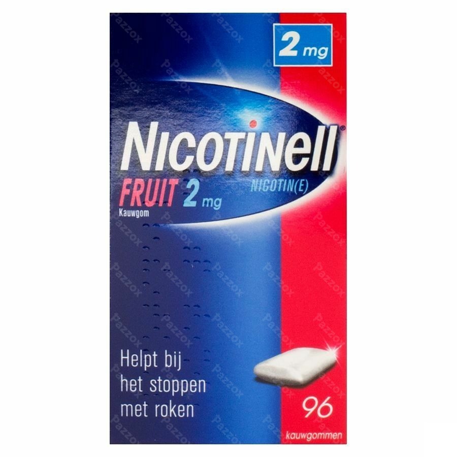 Nicotinell Fruit 2 mg 96 kauwgommen