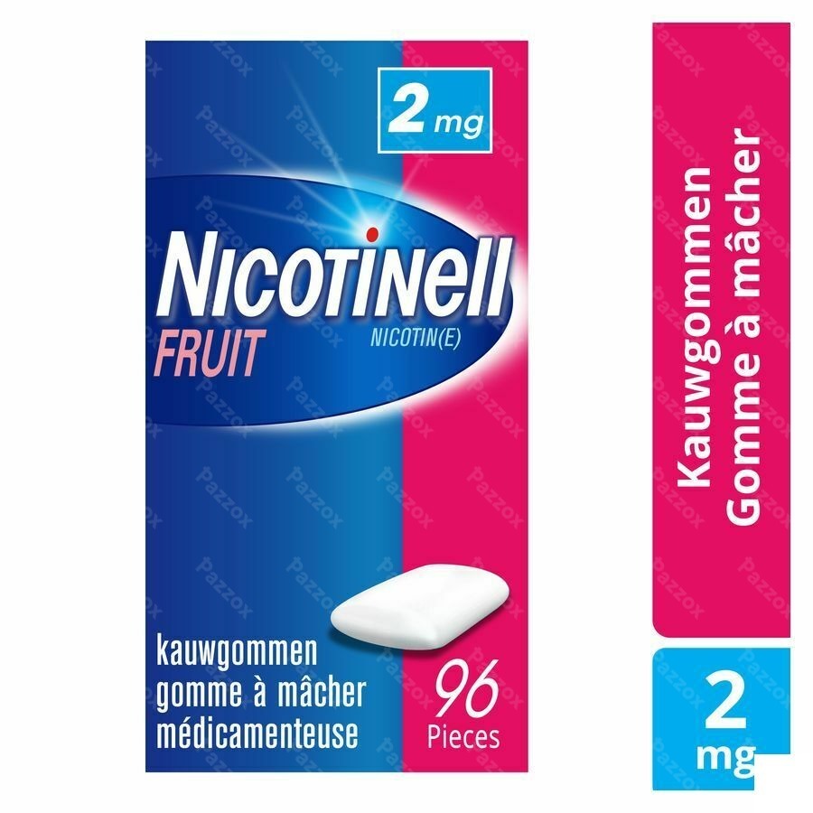 Nicotinell Fruit Gomme Macher-kauwgom 96x2mg