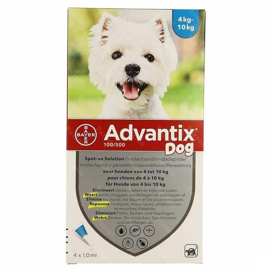 Advantix 100/500 Kleine Honden 4x1,0ml