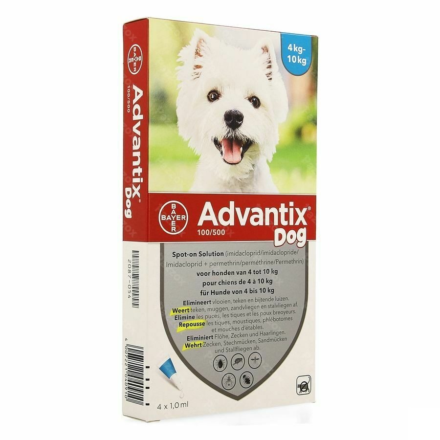 Advantix 100/500 Kleine Honden 4x1,0ml