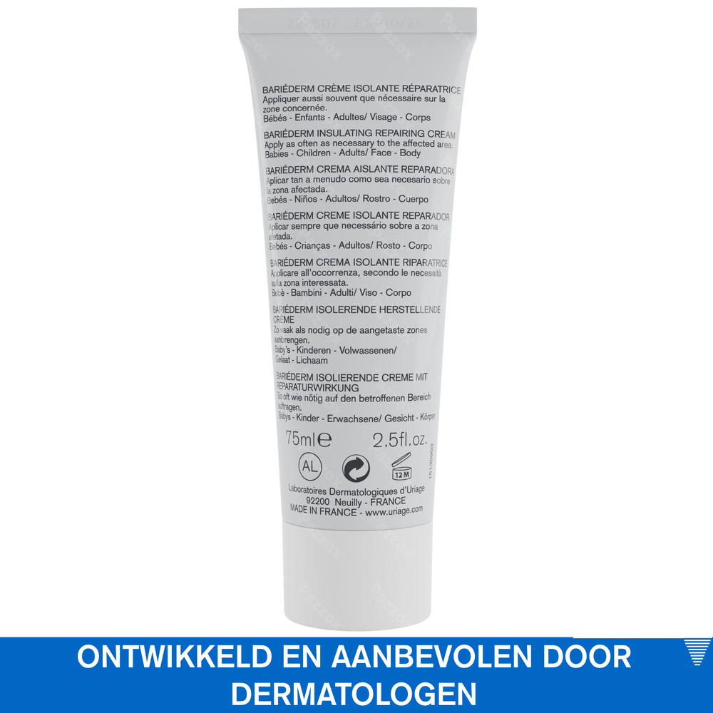 Uriage Bariéderm Isolerende en Herstellende Crème Gezicht en Lichaam 75ml