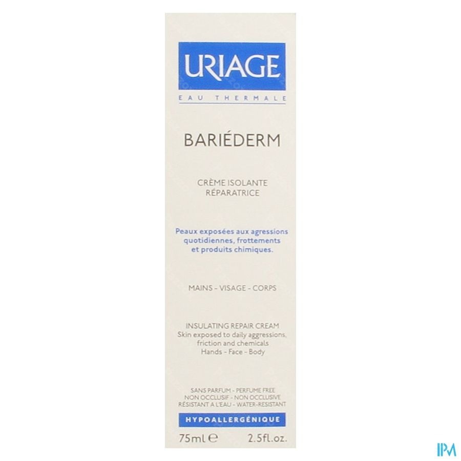 Uriage Bariéderm Isolerende en Herstellende Crème Gezicht en Lichaam 75ml