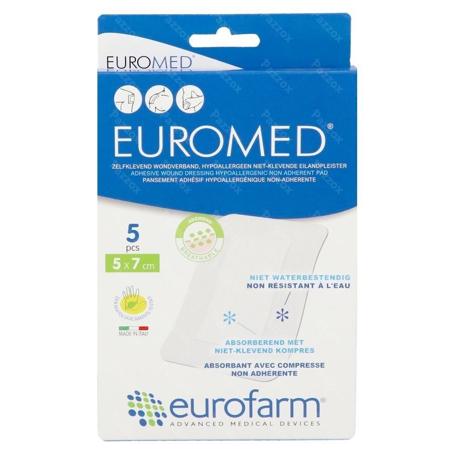 Euromed 5x 7cm 5 Eilandpleister Steriel