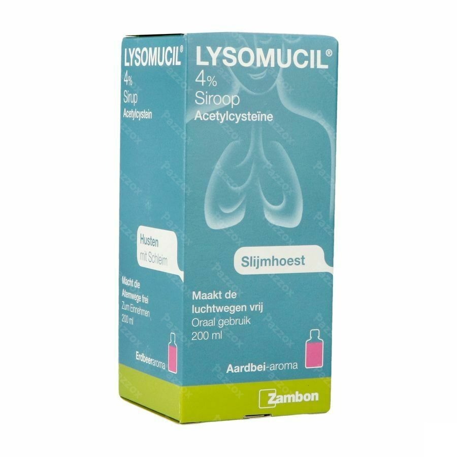 Lysomucil 4% Slijmhoest Siroop 200ml