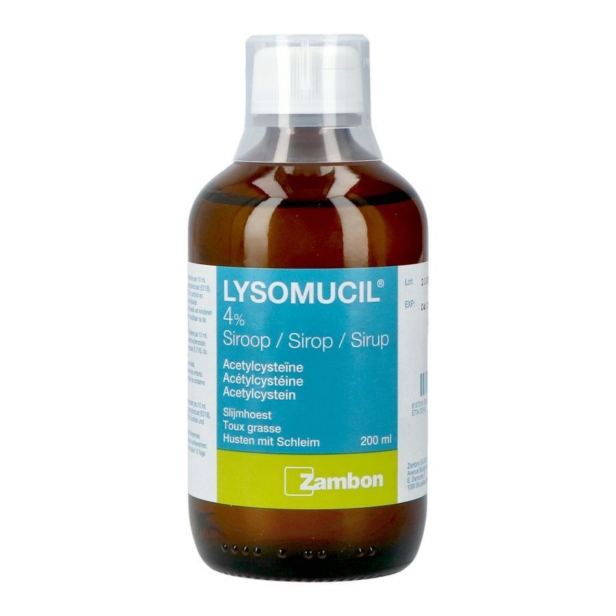 Lysomucil 4% Slijmhoest Siroop 200ml