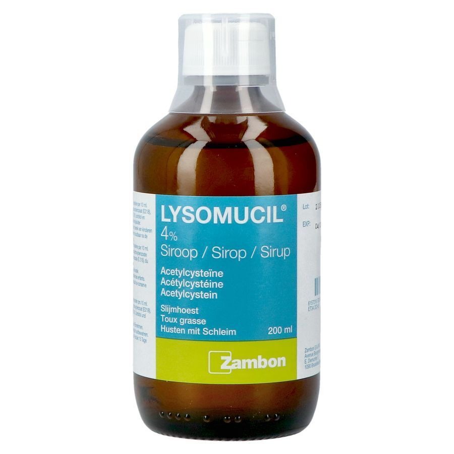 Lysomucil 4% Slijmhoest Siroop 200ml