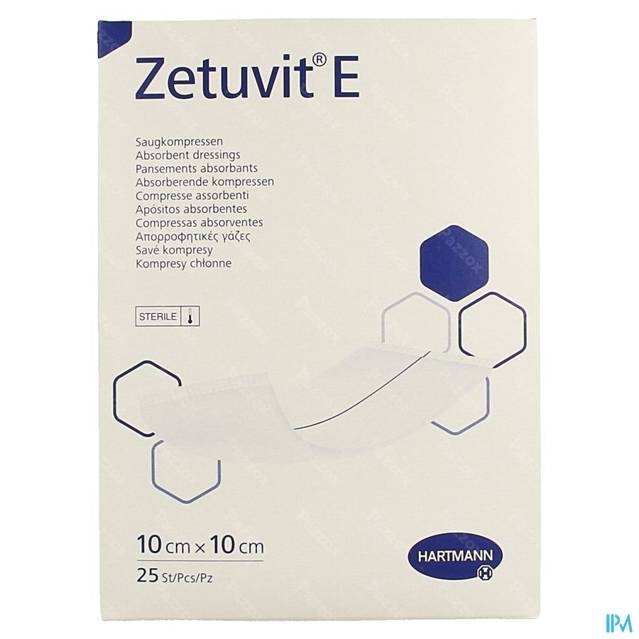 Zetuvit E 10x10cm St. 25 P/s