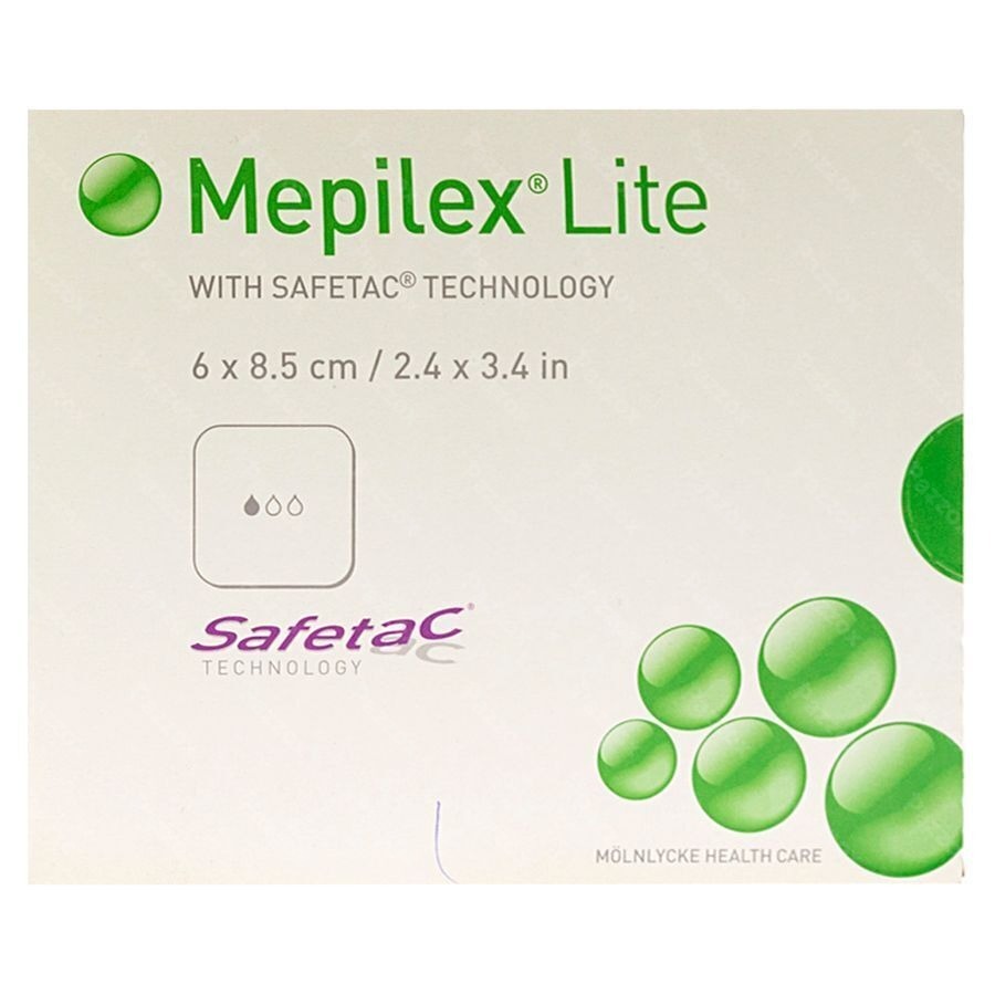 Mepilex Lite Dun Verb Sil Ster 6x 8,50cm 5 284000