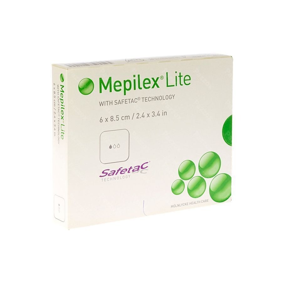 Mepilex Lite Dun Verb Sil Ster 6x 8,50cm 5 284000