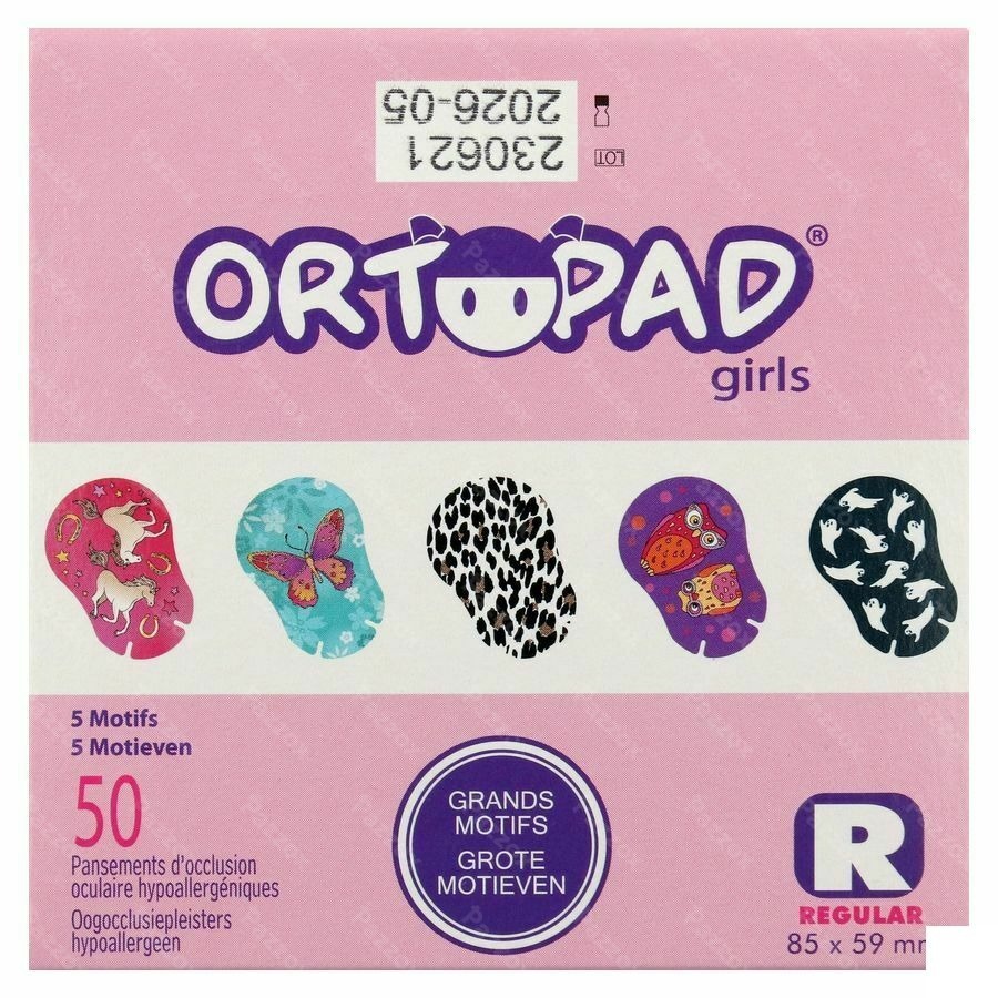 Ortopad Regular For Girls Oogpleister 50 73224
