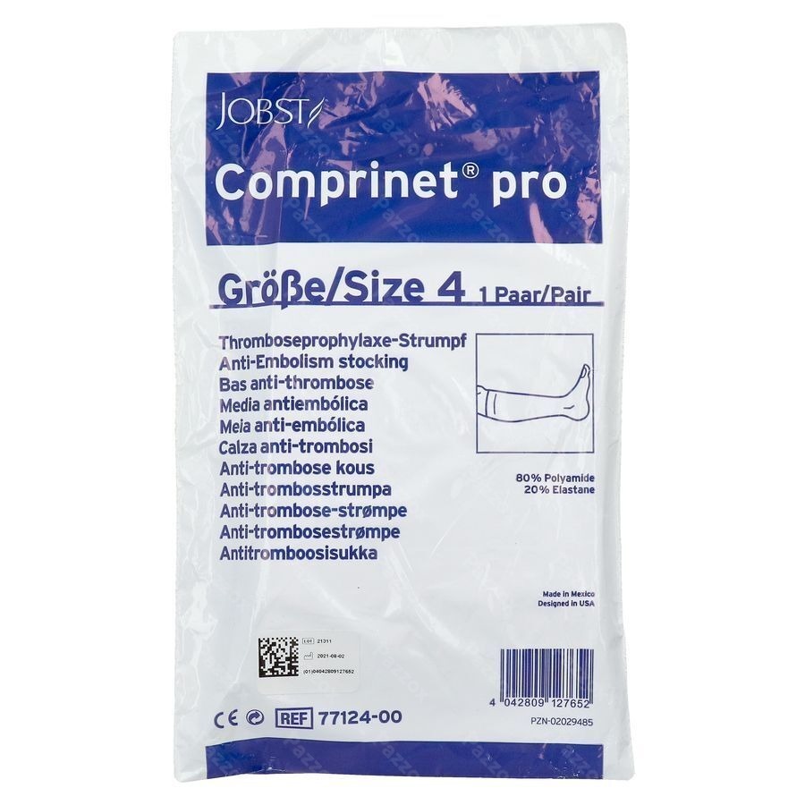 Comprinet Pro Knee Kous A/embolie T4 1paar 7712400