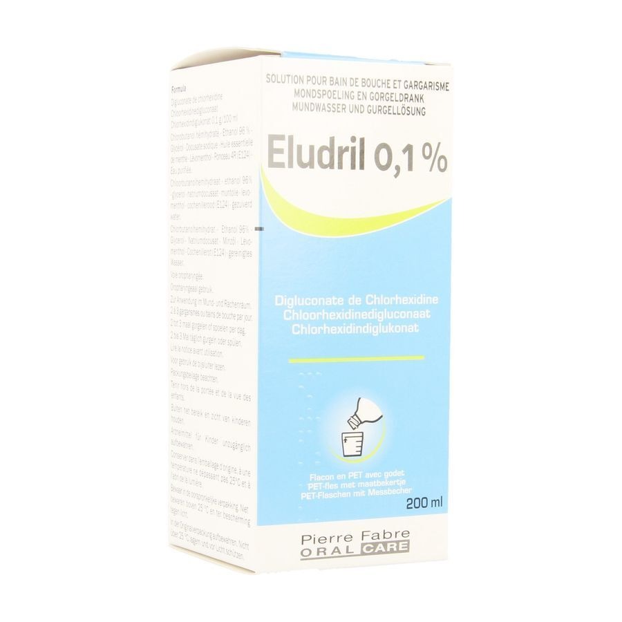 Eludril 0,1% Mondspoeling+gorgeldrank+doseur 200ml