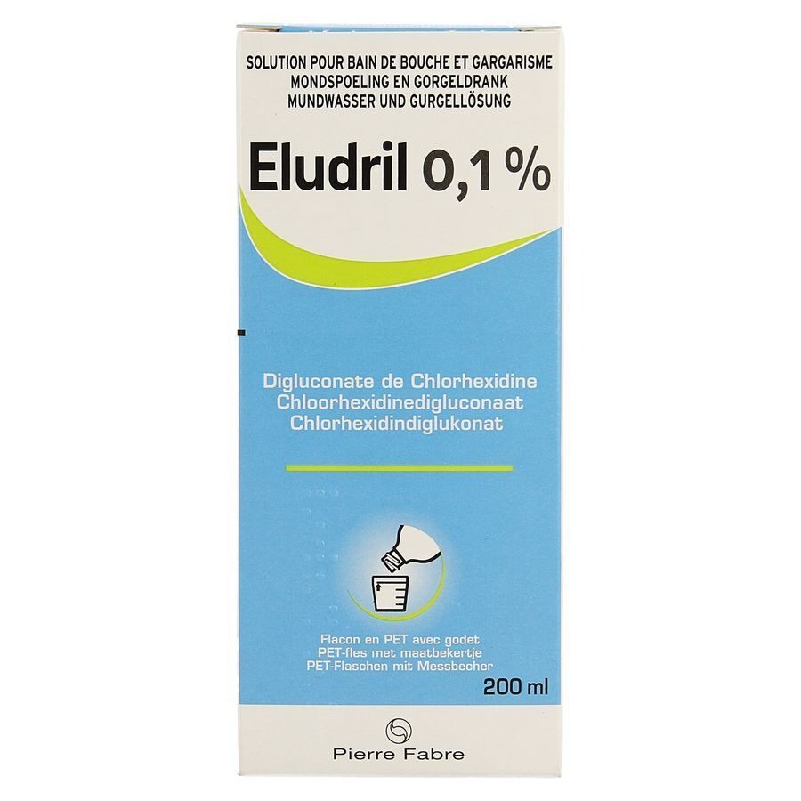 Eludril 0,1% Mondspoeling+gorgeldrank+doseur 200ml