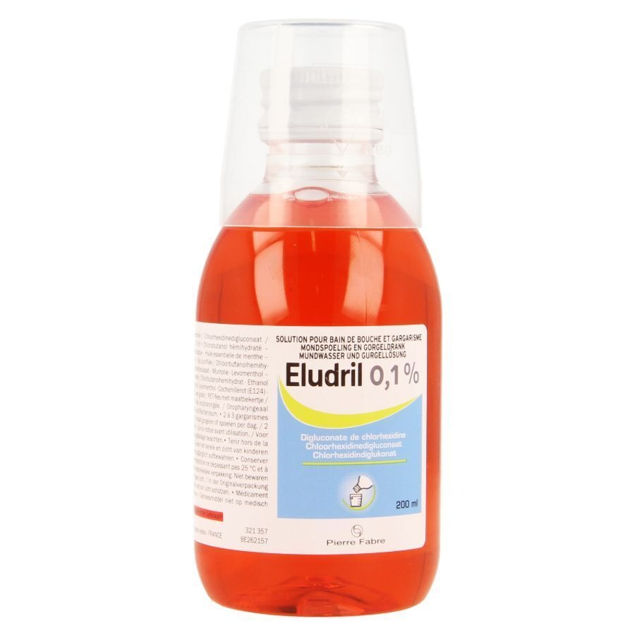 Eludril 0,1% Mondspoeling+gorgeldrank+doseur 200ml