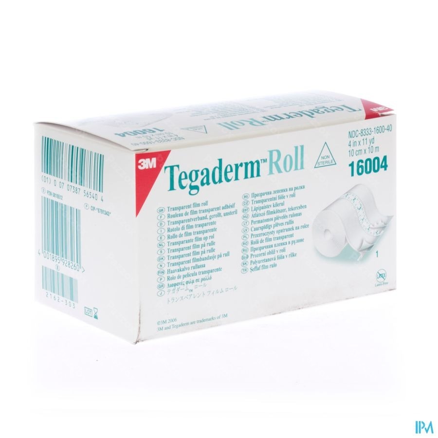 Tegaderm Roll 3m Film Transp. 10cmx10m 1 16004