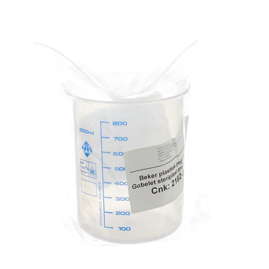 Beker Steriplast Gegradueerd 800ml Pontos