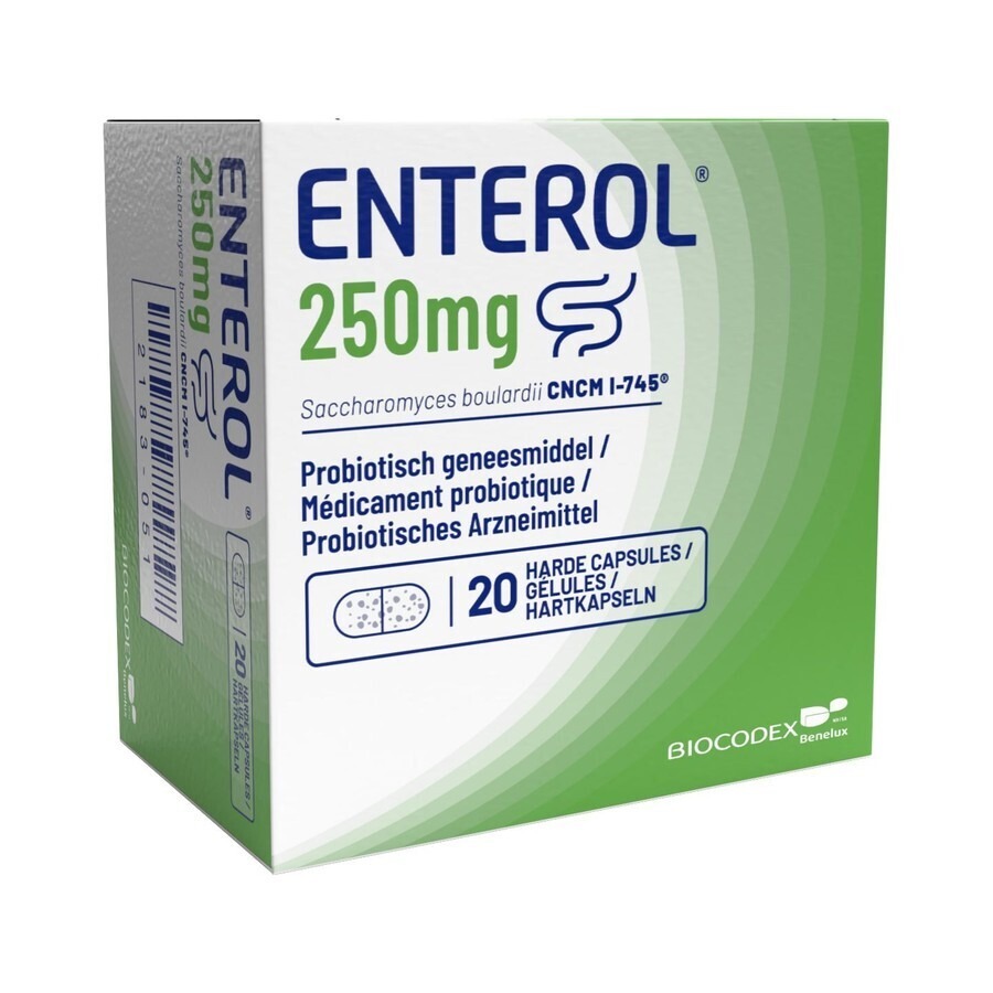 Enterol 250mg Caps Harde Dur 20 X 250mg