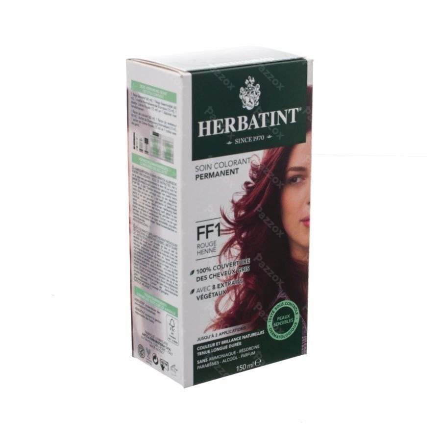 Herbatint Permanente Haarkleuring FF1 Rood-Henna Gevoelige Hoofdhuid 150ml