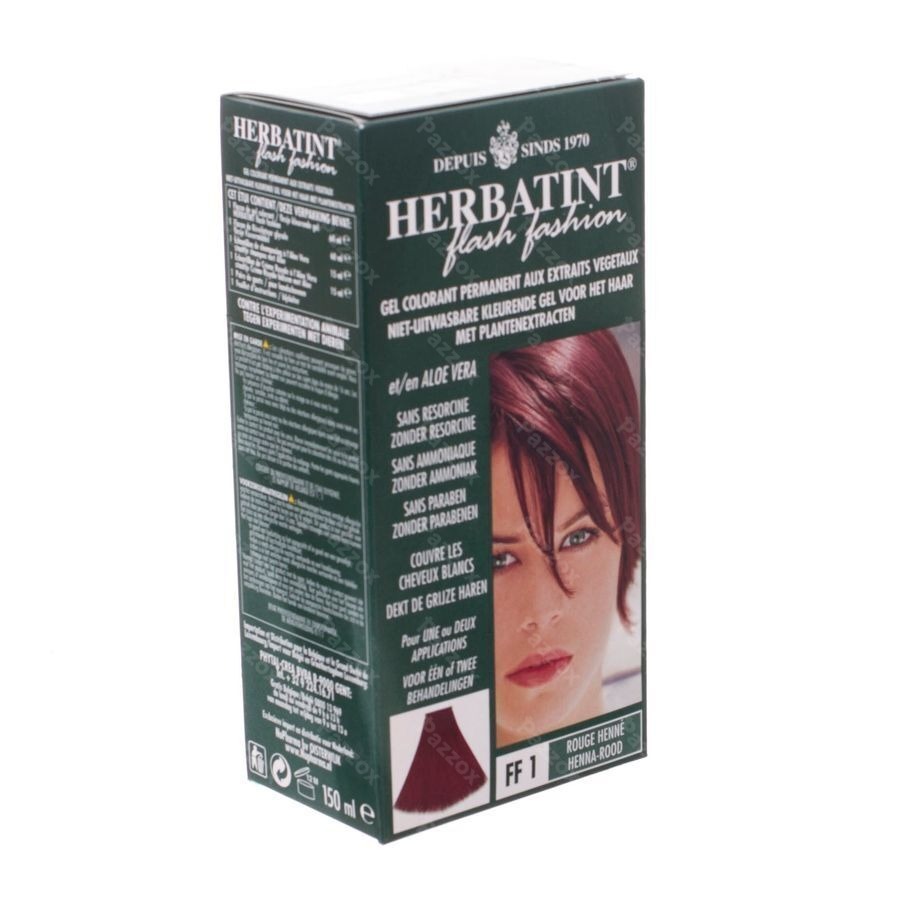 Herbatint Permanente Haarkleuring FF1 Rood-Henna Gevoelige Hoofdhuid 150ml