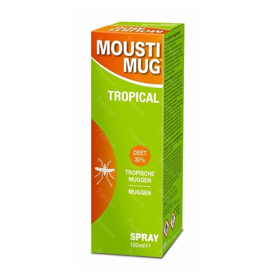 Moustimug Tropical 30% DEET Spray 100ml