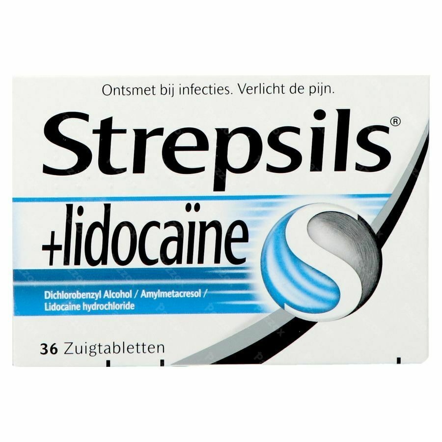 Strepsils + Lidocaine 36 Zuigtabletten