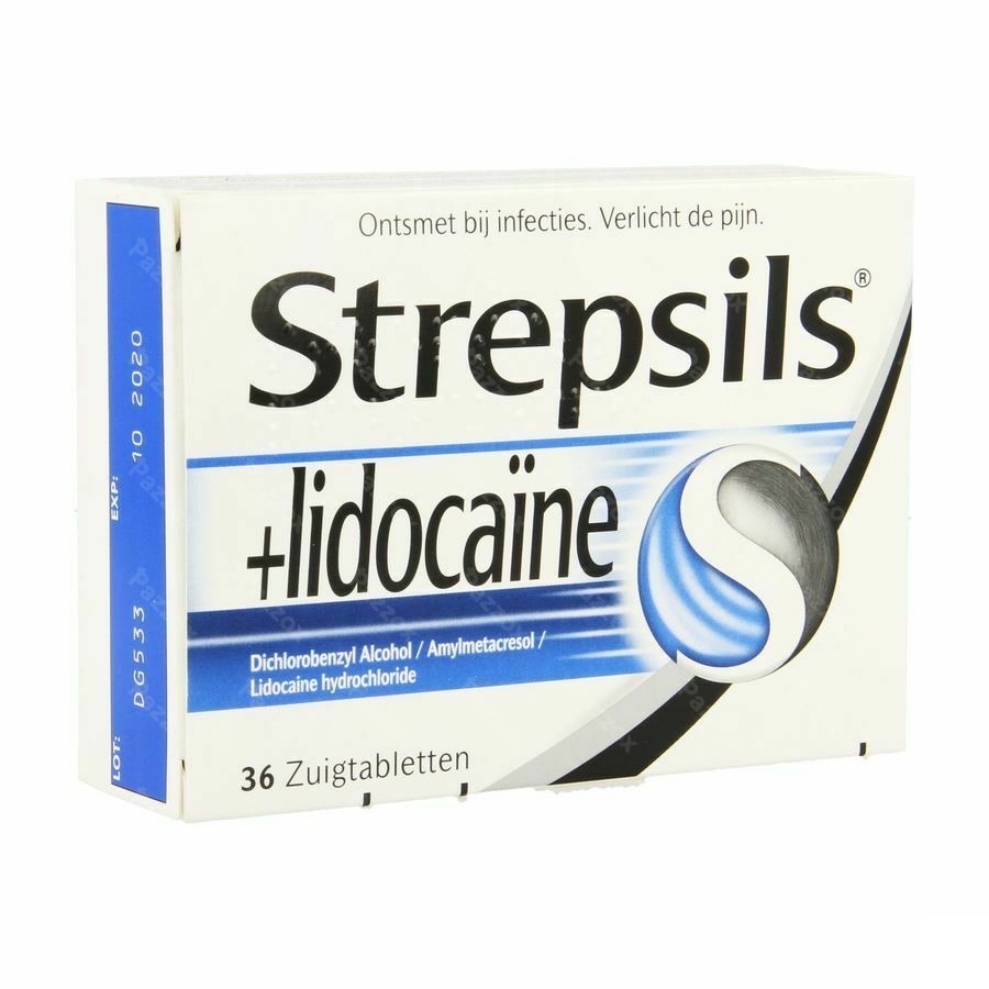 Strepsils + Lidocaine 36 Zuigtabletten
