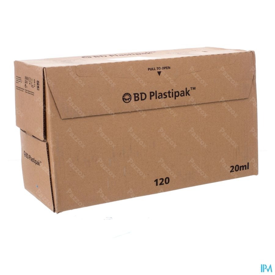 Bd Plastipak Spuit Z/nld Luer Lok 20ml 120 300629