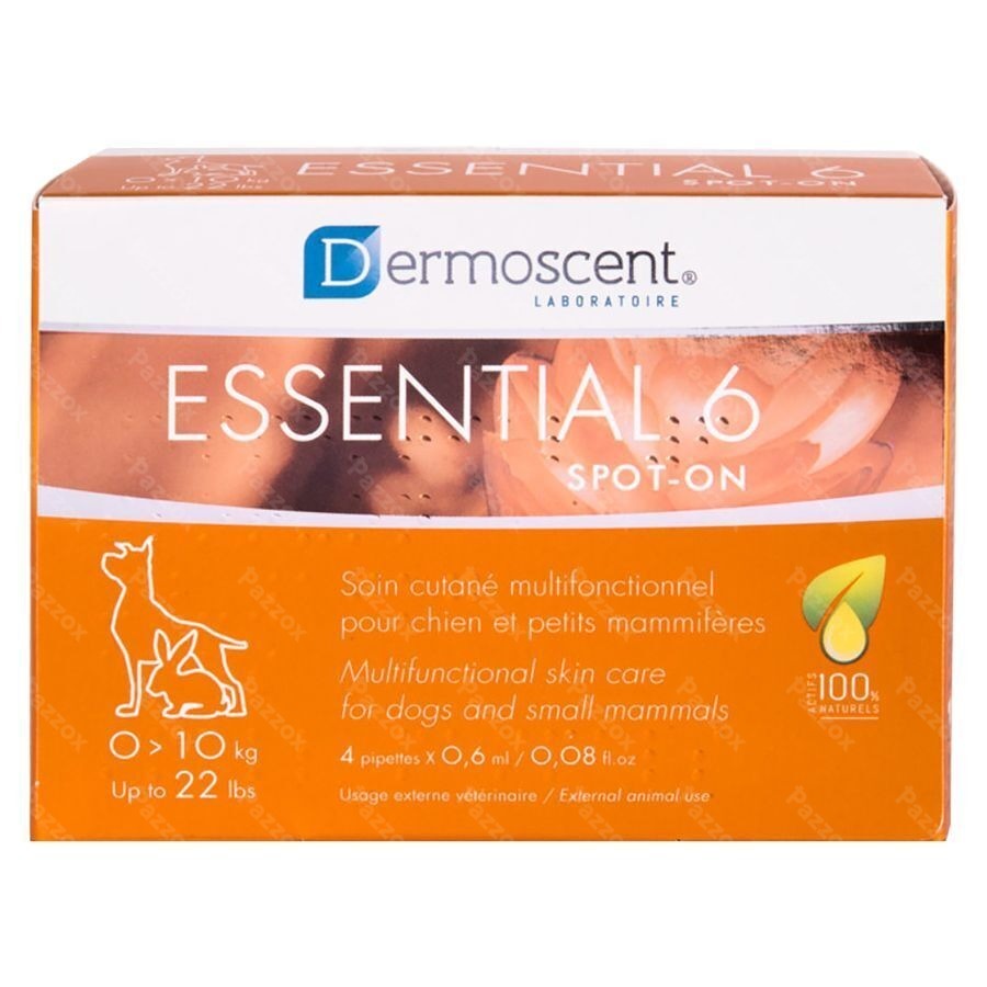 Essential 6 Spot-on Hond 1-10kg Pipet 4x0,6ml