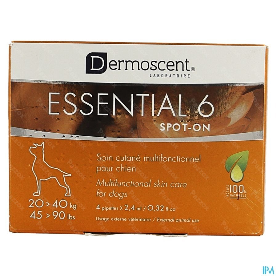 Essential 6 Spot-on Hond 20-40kg Pipet 4x2,4ml