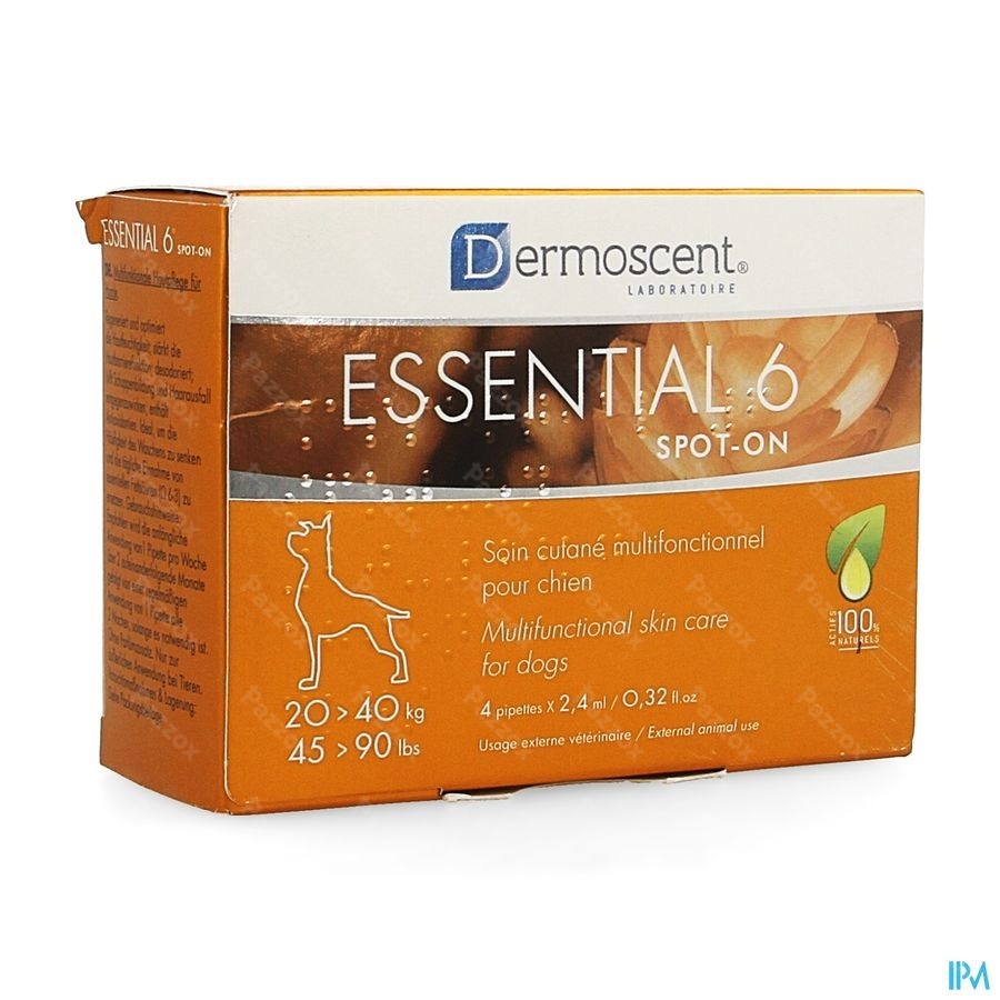 Essential 6 Spot-on Hond 20-40kg Pipet 4x2,4ml
