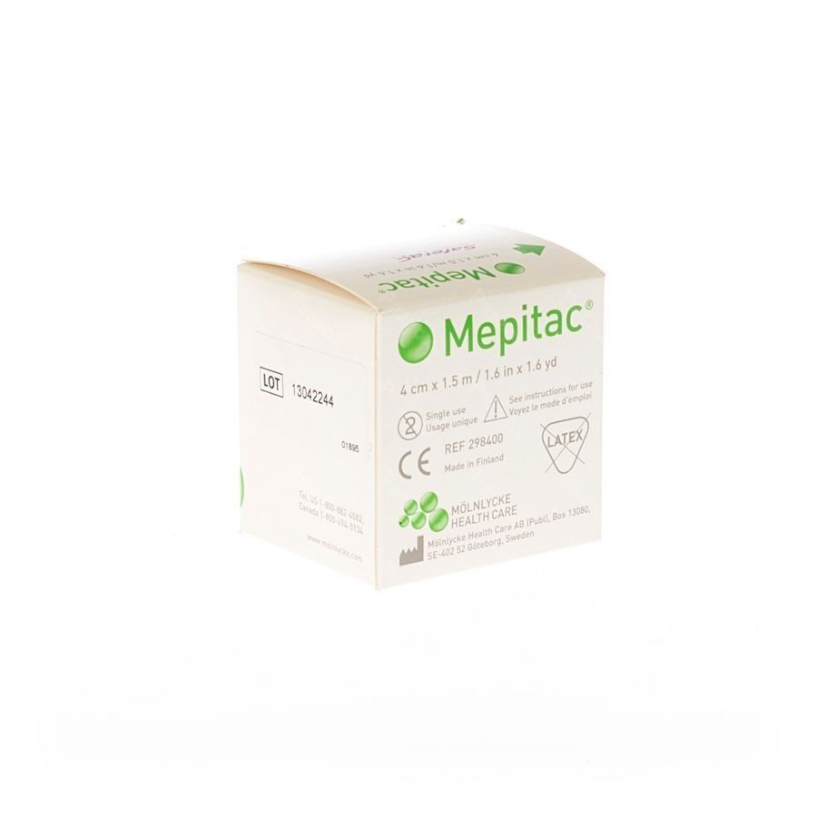 Mepitac Zachte Fixatietape Sil 2cmx3,0m 1 298300
