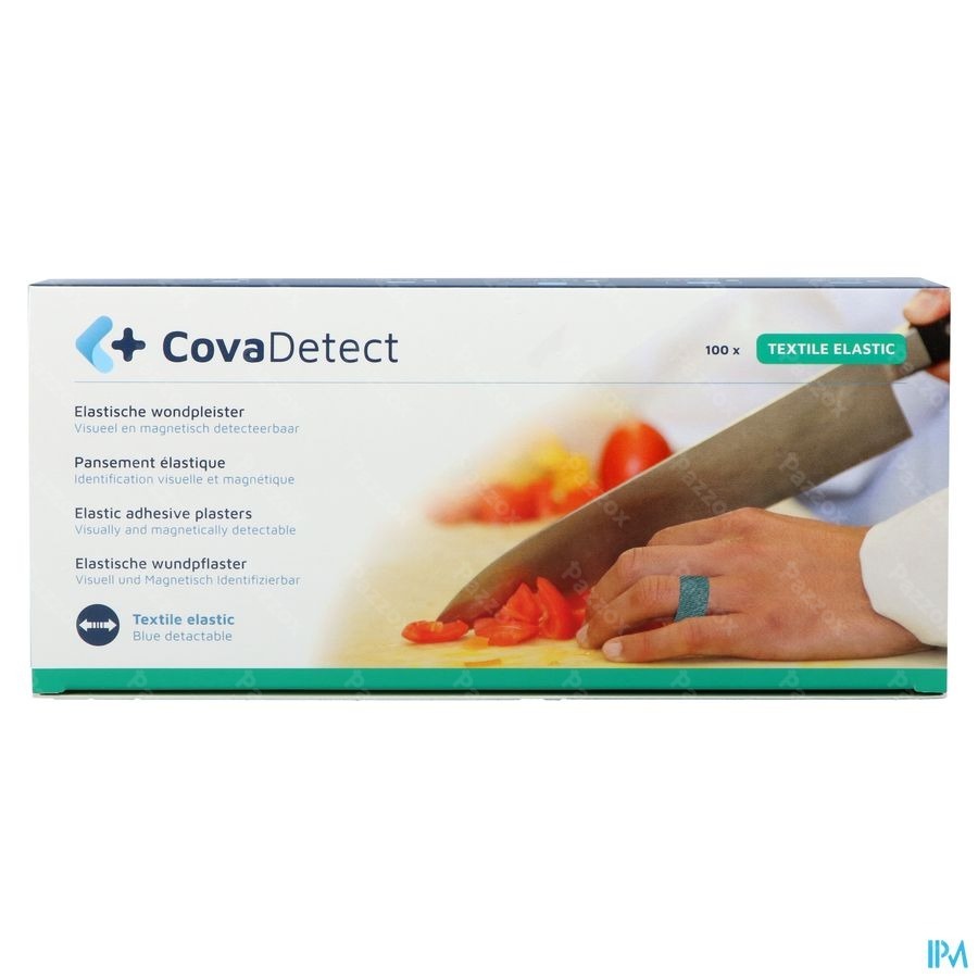 Cova Detectiepleister Blauw 3x12cm Text100 30120t