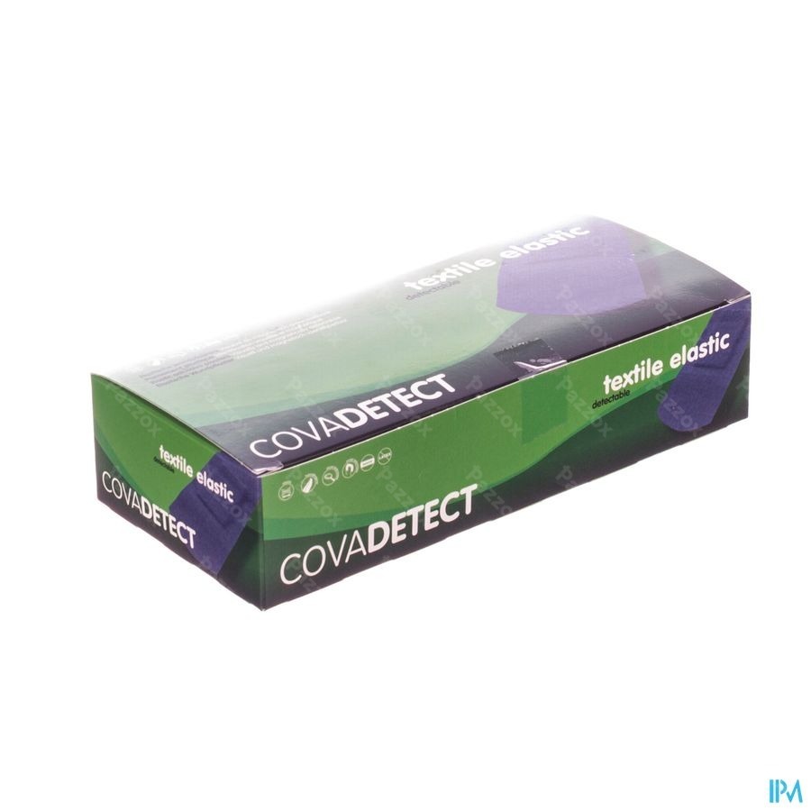 Cova Detectiepleister Blauw 3x12cm Text100 30120t