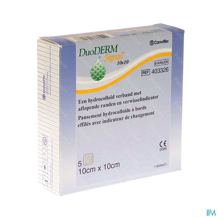 Duoderm Signal Verb Hydro St. Transp 10,0x10,0cm 5