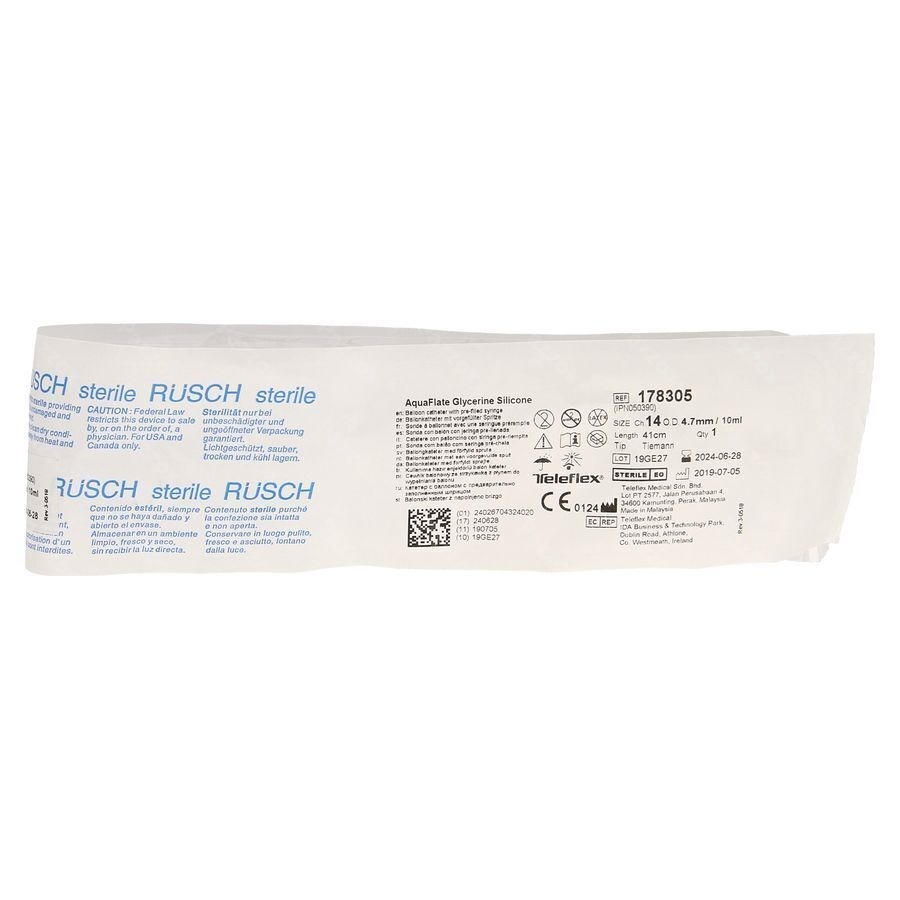 Rusch Aquaflate Bal.sonde+voorg.spuit Ch14 178305