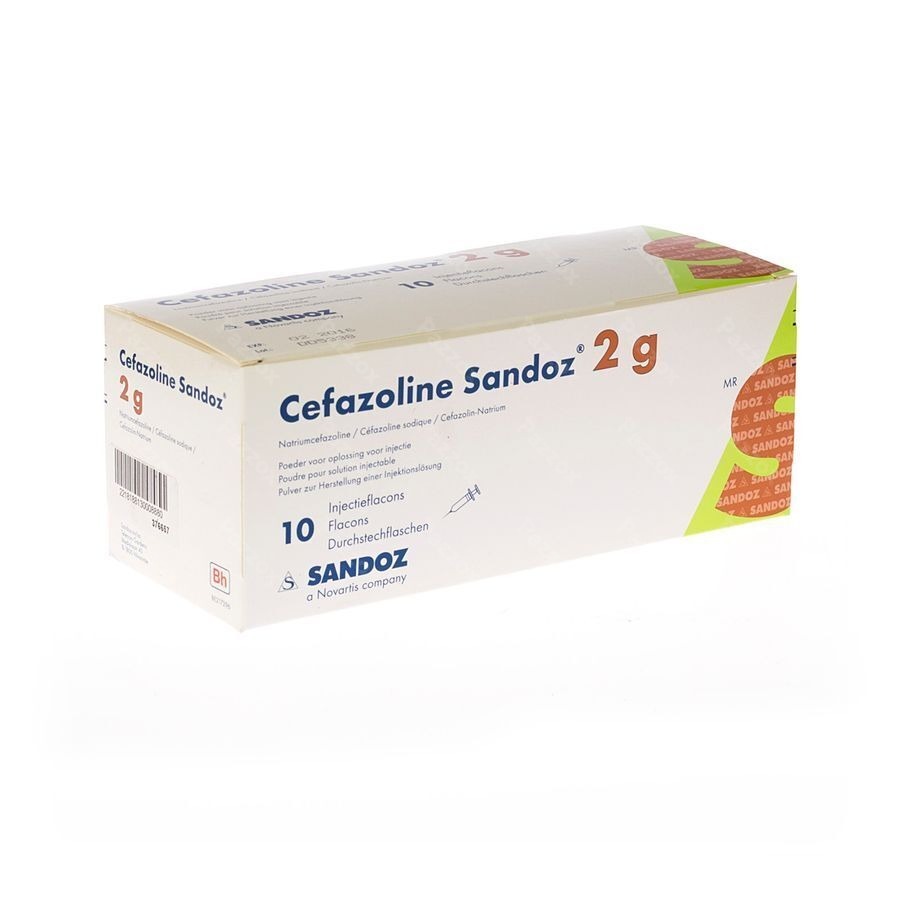 Cefazoline Sandoz Im Iv 10 Amp 2g