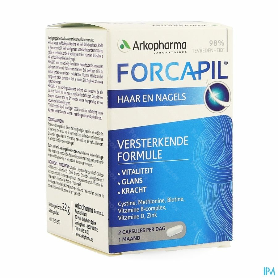 Arkopharma Forcapil Voedingssupplement Haar en Nagels 60 Capsules