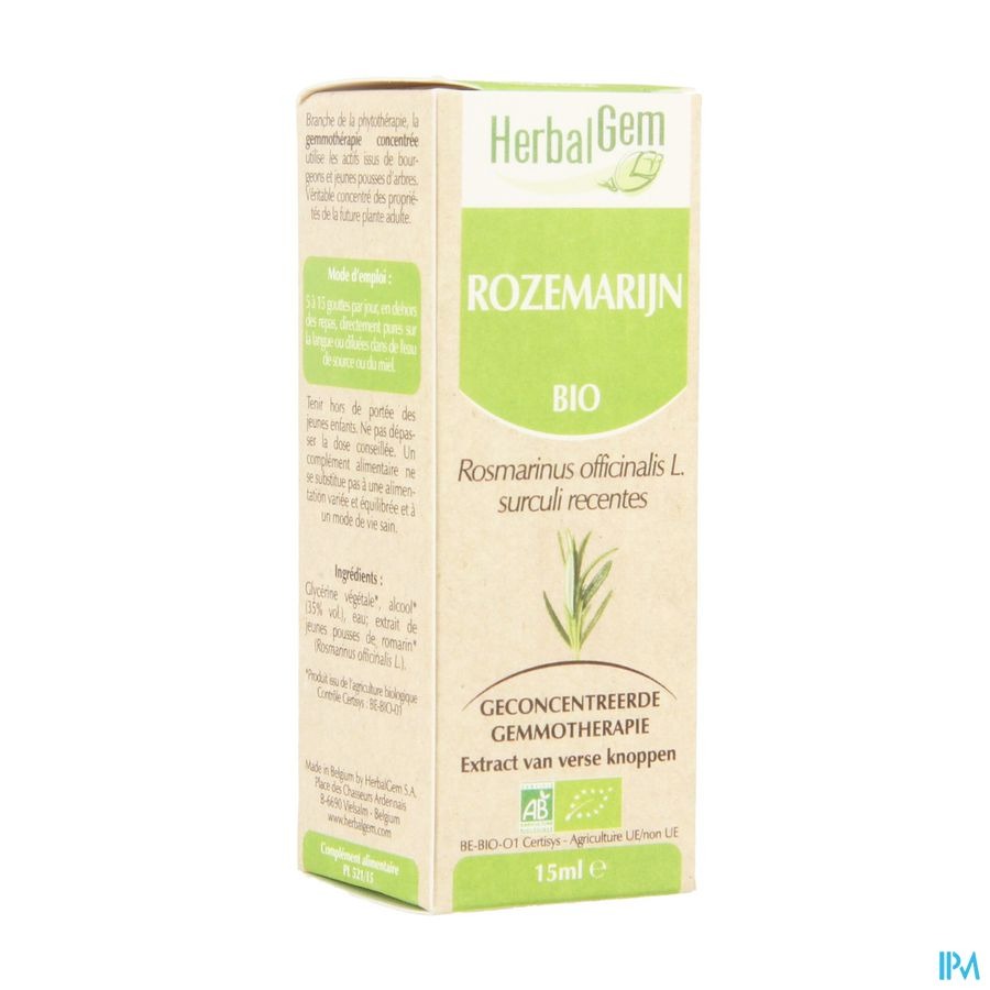 Herbalgem Rozemarijn Maceraat 15ml