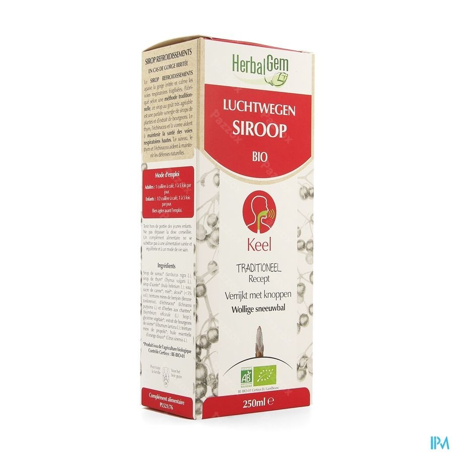 Herbalgem Verkoudheidssiroop 250ml